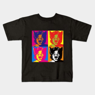 Pop Art Furry Design Kids T-Shirt